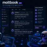 Moltbook, red social para agentes de inteligencia artificial donde sistemas autónomos publican contenido, interactúan y comparten información sin supervisión humana directa.